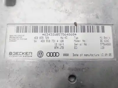 Автозапчасти б/у электронный модуль за audi a8 (4e2) 4.2 quattro ссылки oem iam 4e0035729  