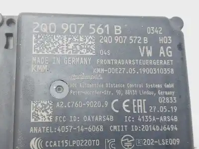 Second-hand car spare part electronic module for seat arona style oem iam references 2q0907561b  