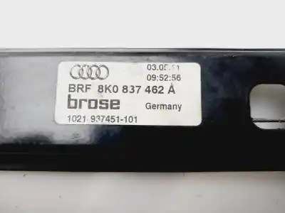 Second-hand car spare part passenger side right window regulator for audi a4 avant (8k5) (2008) básico oem iam references 8k0837462a  