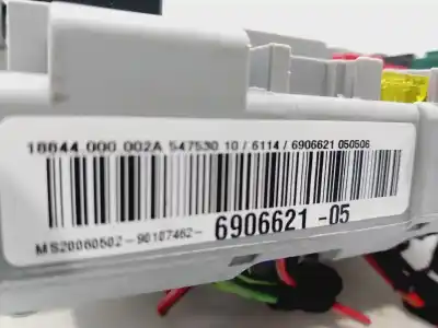 Second-hand car spare part fuse box unit for bmw serie 1 berlina (e81/e87) 118d oem iam references 6906621  