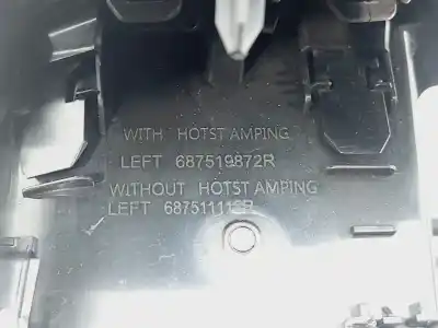 Автозапчастина б/у аераційна решіта для renault kangoo iii authentic 74 cv / 55 kw посилання на oem iam 687519872r  