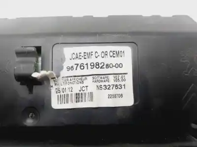 Second-hand car spare part multifunction display for citroen c4 lim. business oem iam references 967619828000  