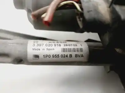 Peça sobressalente para automóvel em segunda mão motor do limpa para brisas por seat leon (1p1) reference referências oem iam 1p0955024b