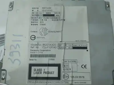 Tweedehands auto-onderdeel multifunctioneel display voor subaru legacy kombi/outback b14 outback premium oem iam-referenties 86201aj420