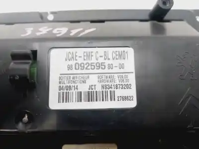 Second-hand car spare part multifunction display for peugeot 308 access oem iam references 9809259580  
