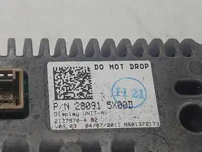 Автозапчастина б/у багатофункційний дисплей для nissan navara pick-up (d40m) double cab se 4x4 посилання на oem iam 280915x00d  