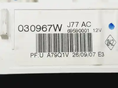 Peça sobressalente para automóvel em segunda mão comando de sofagem (chauffage / ar condicionado)  por renault clio iii confort dynamique referências oem iam 030967w  
