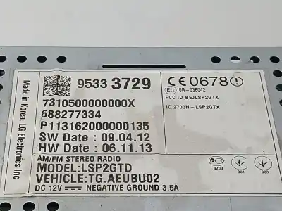 Pezzo di ricambio per auto di seconda mano Display Multifunzione per CHEVROLET TRAX LT Riferimenti OEM IAM 95333729  