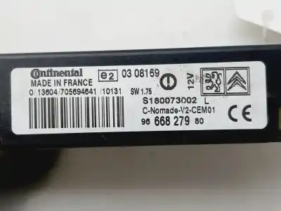 Second-hand car spare part electronic module for citroen c3 sx oem iam references 9666827980  