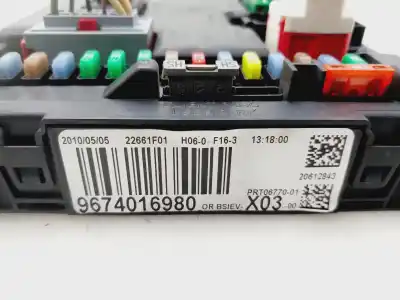 Second-hand car spare part bsi control unit for citroen c3 sx oem iam references 9674016980  