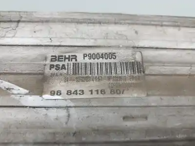 Peça sobressalente para automóvel em segunda mão intercooler por citroen c3 collection referências oem iam 9684311680  