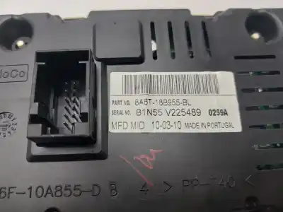 Second-hand car spare part multifunction display for ford fiesta (cb1) sport oem iam references 8a6t18b955bl  