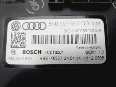 Peça sobressalente para automóvel em segunda mão módulo eletrônico por audi a4 berlina (b8) basis referências oem iam 8k0907063dg