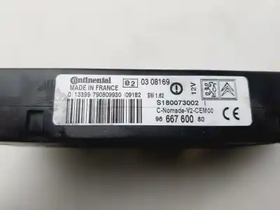 Second-hand car spare part electronic module for citroen c4 berlina cool oem iam references 9666760080  