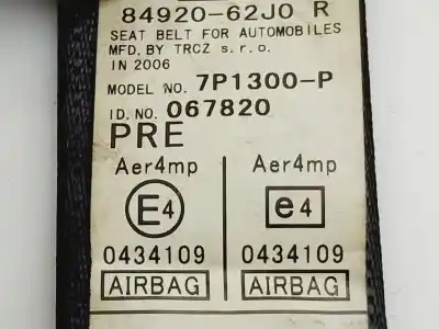 Автозапчасти б/у правый передний ремень безопасности за suzuki swift berlina (mz) gl ссылки oem iam 8492062j0  