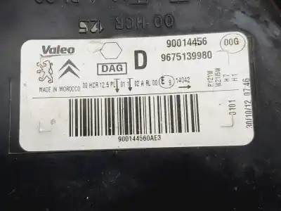 Peça sobressalente para automóvel em segunda mão farol / farolim direito por citroen c-elysée seduction referências oem iam 9675139980  