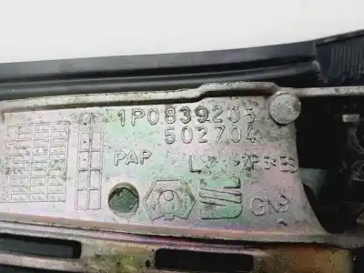 Second-hand car spare part exterior left rear door handle for seat leon (1p1) reference oem iam references 1p0839205  