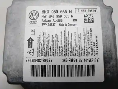 Peça sobressalente para automóvel em segunda mão centralina de airbag por audi a4 berlina (b8) basis referências oem iam 8k0959655n