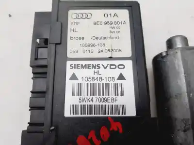 Peça sobressalente para automóvel em segunda mão motor elevador vidro traseiro esquerdo por audi a4 berlina (8e) 2.0 tdi referências oem iam 8e0959801a