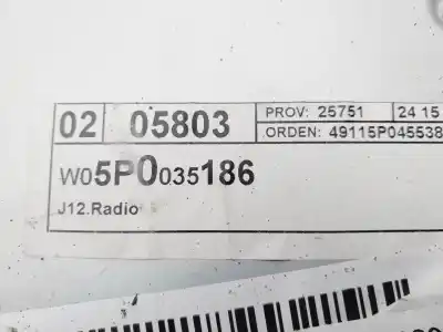 Peça sobressalente para automóvel em segunda mão sistema de áudio / rádio cd por seat altea (5p1) reference ecomotive referências oem iam 5p0035186