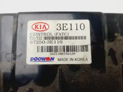 Peça sobressalente para automóvel em segunda mão comando de sofagem (chauffage / ar condicionado) por kia sorento 2.5 crdi concept referências oem iam 972503e110  
