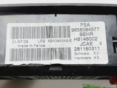 Peça sobressalente para automóvel em segunda mão comando de sofagem (chauffage / ar condicionado) por citroen c4 berlina cool referências oem iam 9658084577