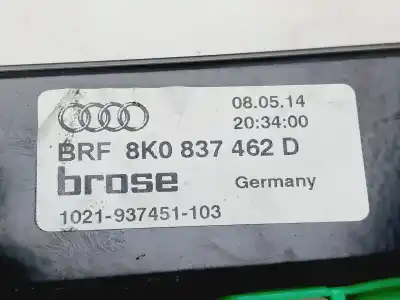 Peça sobressalente para automóvel em segunda mão elevador de vidros dianteiro direito por audi a4 berlina (b8) basis referências oem iam 8k0837462d