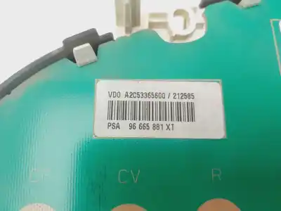 Peça sobressalente para automóvel em segunda mão quadrante por citroen c3 attraction referências oem iam 96665881xt  