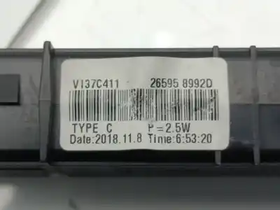 Peça sobressalente para automóvel em segunda mão farolim de travão central por dacia duster ii prestige referências oem iam 265958992d  