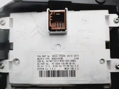 Peça sobressalente para automóvel em segunda mão quadrante por ds 5 design 181 cv / 133 kw referências oem iam 9809817480  