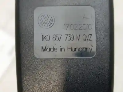 Peça sobressalente para automóvel em segunda mão chicote / encaixe cinto segurança traseiro central por volkswagen golf vi (5k1) 1.4 tsi referências oem iam 1k0857739m