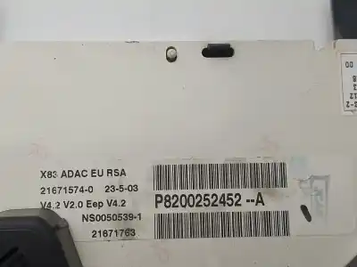 Second-hand car spare part dashboard for renault trafic combi (ab 4.01) passenger privilege oem iam references 8200252452