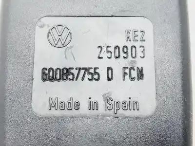 Second-hand car spare part LEFT FRONT SEAT BELT BUCKLE for SEAT IBIZA (6L1) Stella OEM IAM references 6Q0857755  
