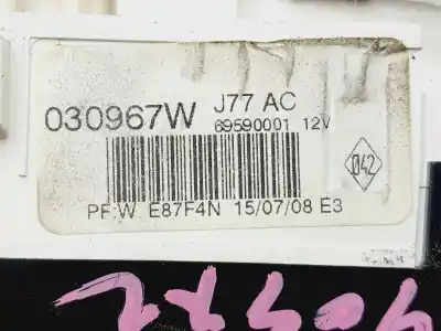 Peça sobressalente para automóvel em segunda mão comando de sofagem (chauffage / ar condicionado)  por renault clio iii emotion referências oem iam 030967w  