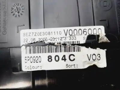Pezzo di ricambio per auto di seconda mano pannello degli strumenti per seat altea (5p1) hot riferimenti oem iam 5p0920804c