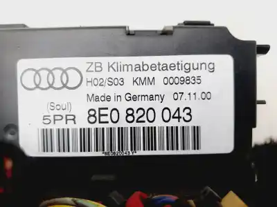 Pièce détachée automobile d'occasion commande de climatisation / chauffage pour audi a4 b6 (8e2) 2.0 références oem iam 8e0820043  