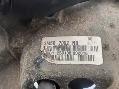 Second-hand car spare part gearbox for ford focus c-max (cap) ambiente (d) oem iam references 3m5r7002nb  5 velocidades