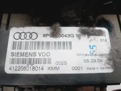 Peça sobressalente para automóvel em segunda mão comando de sofagem (chauffage / ar condicionado) por audi a3 (8p1) 2.0 tdi 16v referências oem iam 8p0820043g  