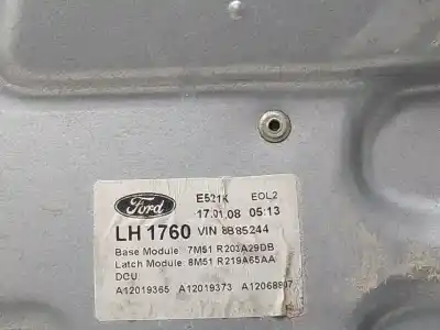 Second-hand car spare part driver left window regulator for ford c-max (cb3) trend oem iam references 7m51r203a29db  