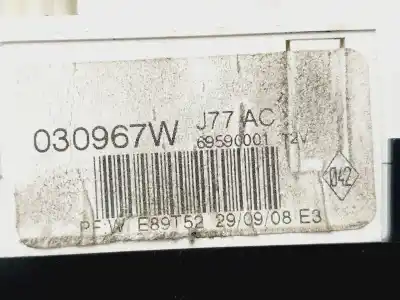 Peça sobressalente para automóvel em segunda mão comando de sofagem (chauffage / ar condicionado)  por renault clio iii dynamique referências oem iam 69590001  