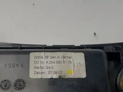 Second-hand car spare part ASHTRAY for MERCEDES-BENZ CLASE C (W204) BERLINA C 220 CDI (204.008) 170 CV / 125 KW OEM IAM references A2046800179  