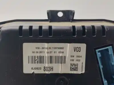 Tweedehands auto-onderdeel instrumentenpaneel voor seat ibiza iv st (6j8, 6p8) 1.6 tdi oem iam-referenties 6j0920803h