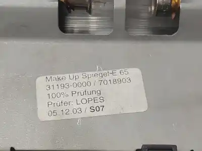 Peça sobressalente para automóvel em segunda mão luz interior por bmw serie 7 (e65/e66) 730d referências oem iam 311930000  