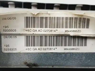 Second-hand car spare part KNEE AIRBAG for PEUGEOT 407 ST Confort OEM IAM references 96445885ZD  