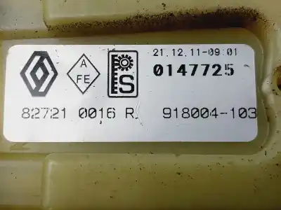 İkinci el araba yedek parçası arka sol cam regülatörü için renault fluence dynamique oem iam referansları 827210016r