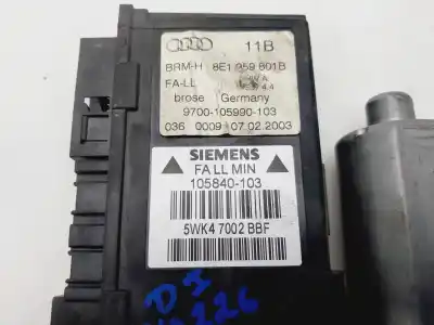 Piesă de schimb auto la mâna a doua motoras macara geam fata stânga pentru audi a4 berlina (8e) 2.0 16v fsi referințe oem iam 8e1959801b