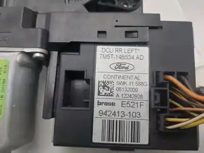 Recambio de automóvil de segunda mano de MOTOR ELEVALUNAS TRASERO IZQUIERDO para FORD KUGA (CBV) Trend referencias OEM IAM 7M5T14B534AD  