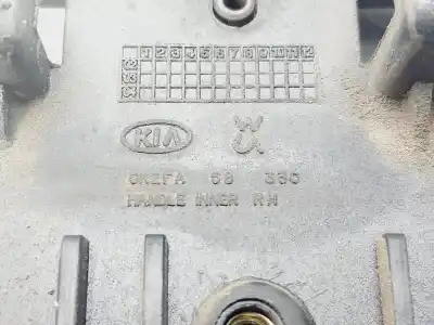 Second-hand car spare part INTERIOR RIGHT REAR HANDLE for KIA CARENS II MONOSPACE (FJ) 2.0 CRDI OEM IAM references 0K2FA58330  