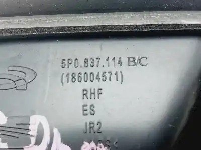 Second-hand car spare part interior right front handle for seat leon (1p1) reference oem iam references 5p0837114b  