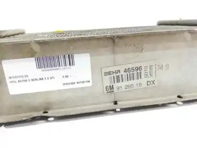 Second-hand car spare part intercooler for corsa astra 2.0 dti oem iam references 9129519  